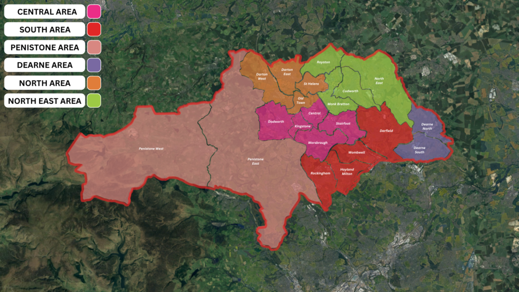 Barnsley Area Map