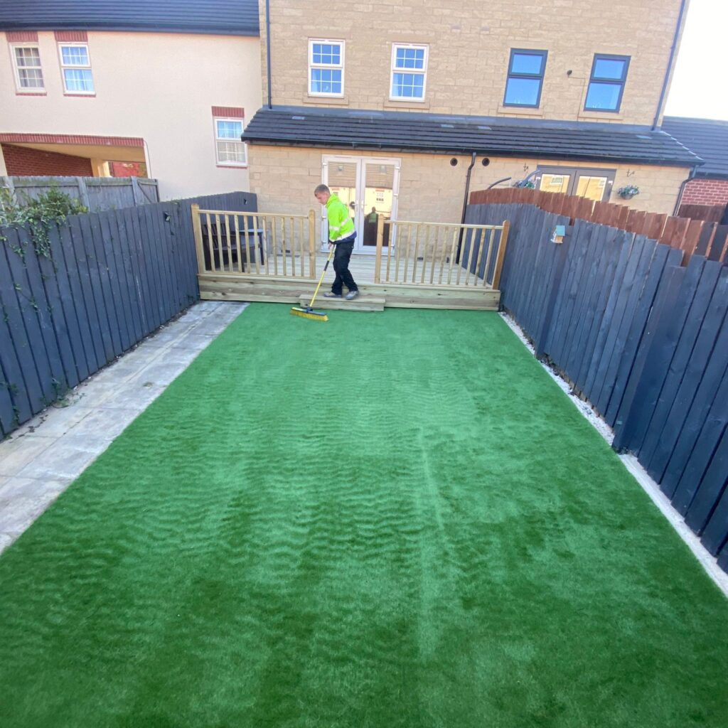 astro turf laying 1